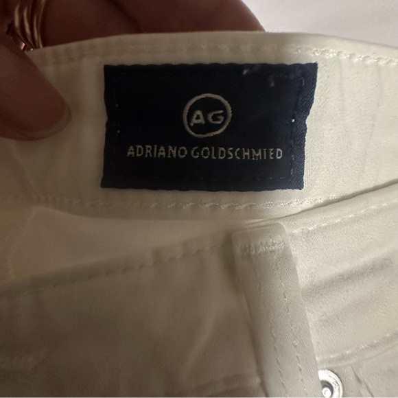 Adriano Goldschmied Women's jeans the Stevie ankle slim straight ankle White 28R - Picture 4 of 16